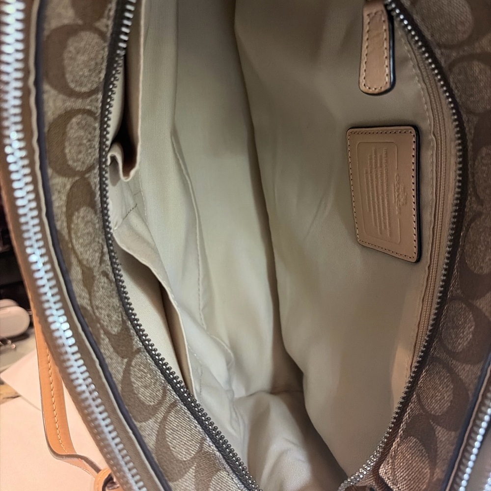 Coach Peyton Signature Jordan Double Zip Carryall F32838 - Picture 11 of 11